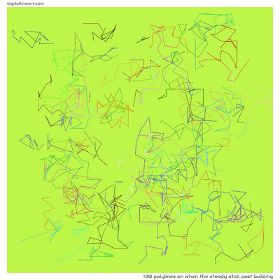 When the Steady Atoll past Building — 130 polylines