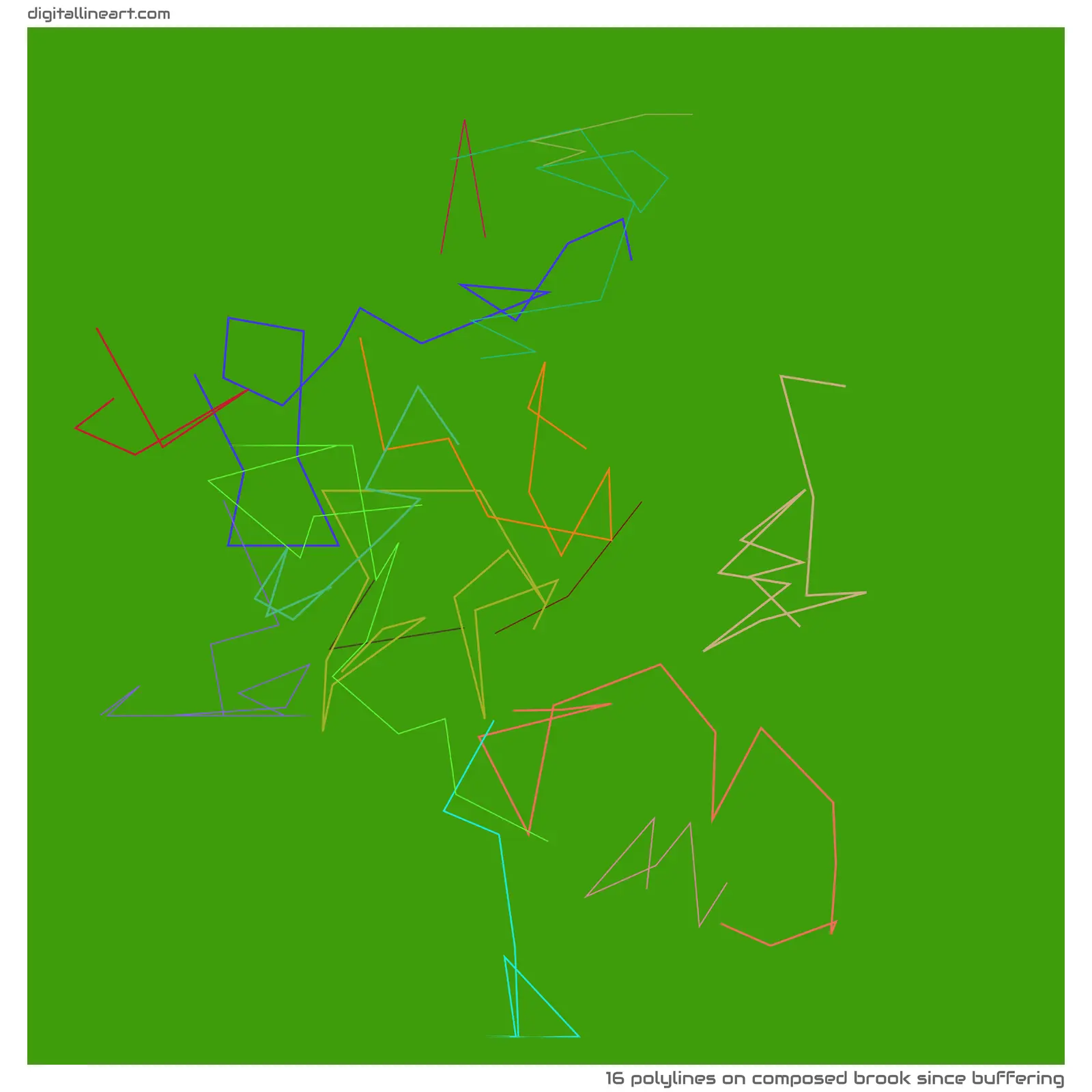Composed Brook Since Buffering — 16 polylines
