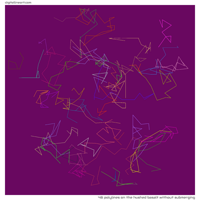 The Hushed Basalt without Submerging — 48 polylines