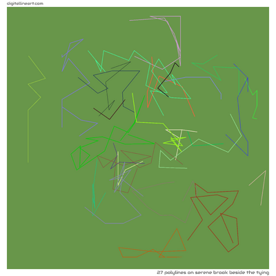 Serene Brook beside the Tying — 27 polylines