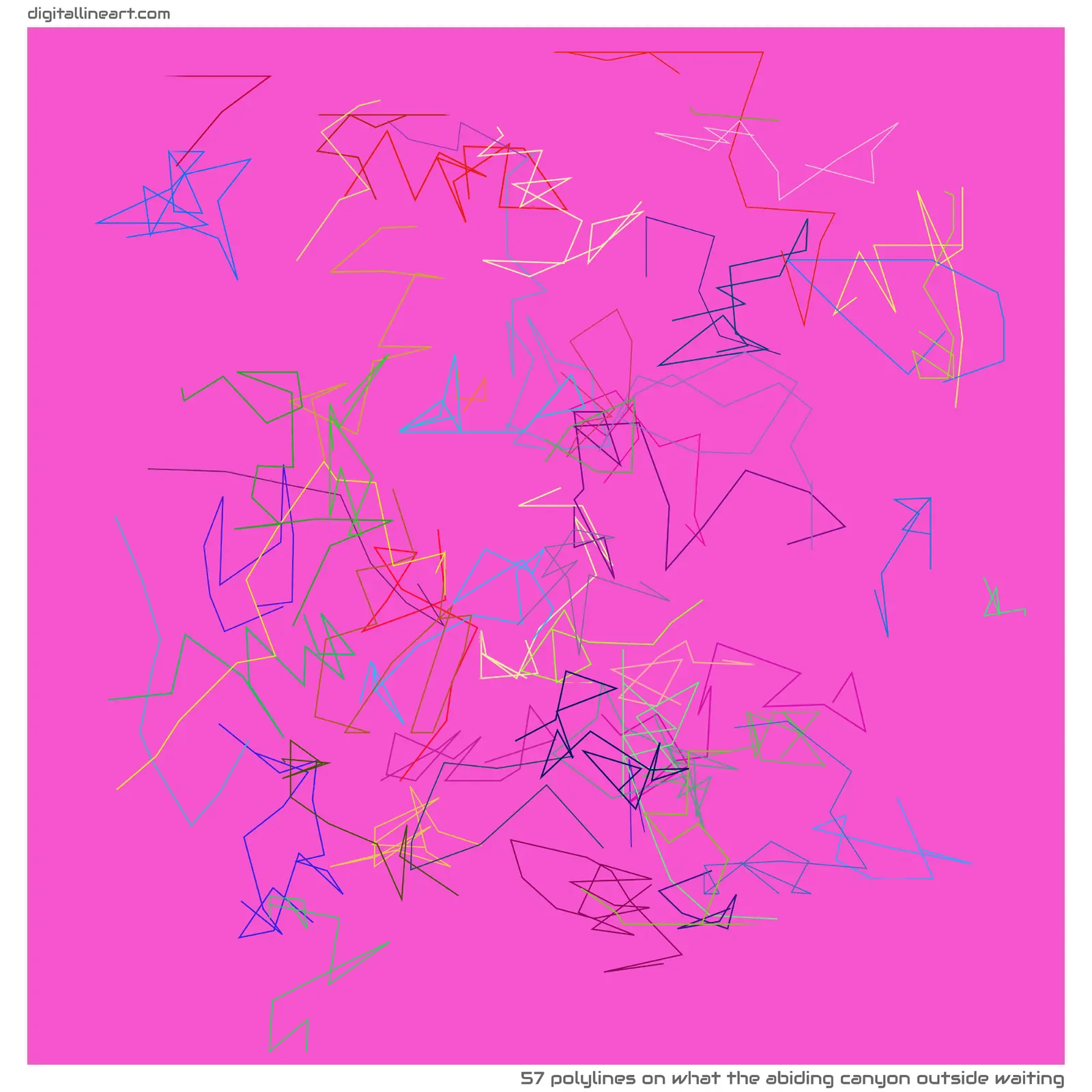 What the Abiding Canyon outside Waiting — 57 polylines