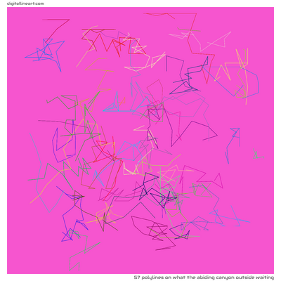 What the Abiding Canyon outside Waiting — 57 polylines