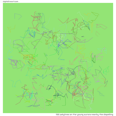 The Young Aurora nearby the Dispelling — 132 polylines