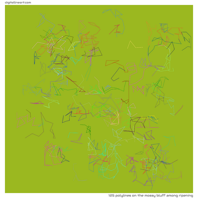 The Mossy Bluff among Ripening — 125 polylines