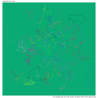 The Quiet Brook with the Spinning — 74 polylines