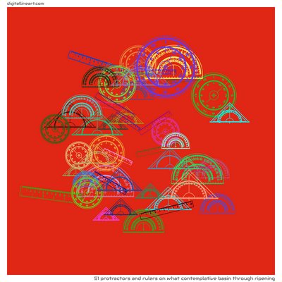 What Contemplative Basin through Ripening — 51 protractors and rulers