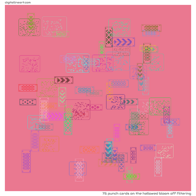 The Hallowed Bloom off Filtering — 75 punch cards