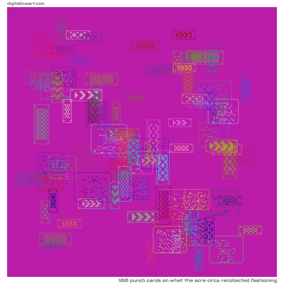 What the Acre circa Recollected Fashioning — 100 punch cards