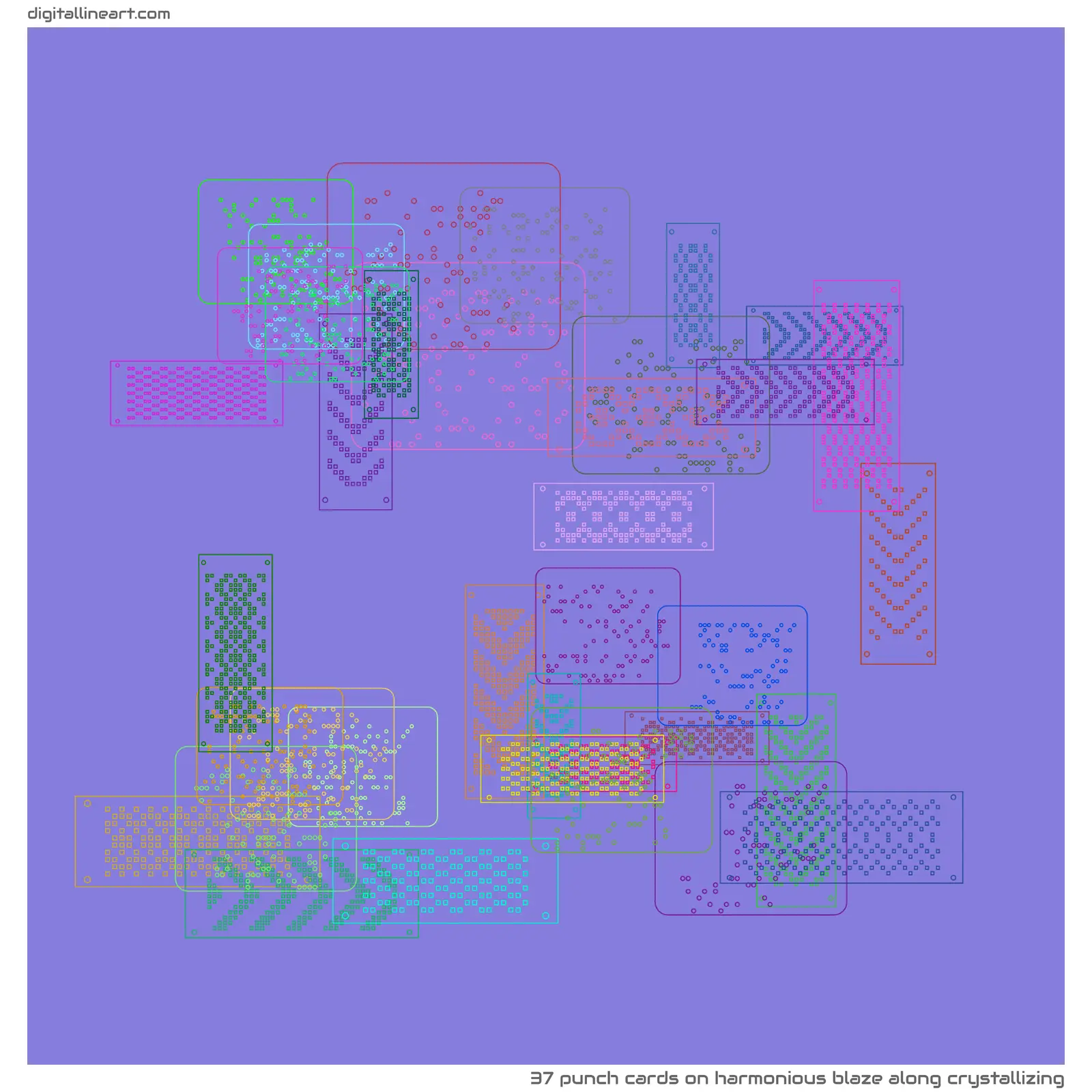 Harmonious Blaze along Crystallizing — 37 punch cards