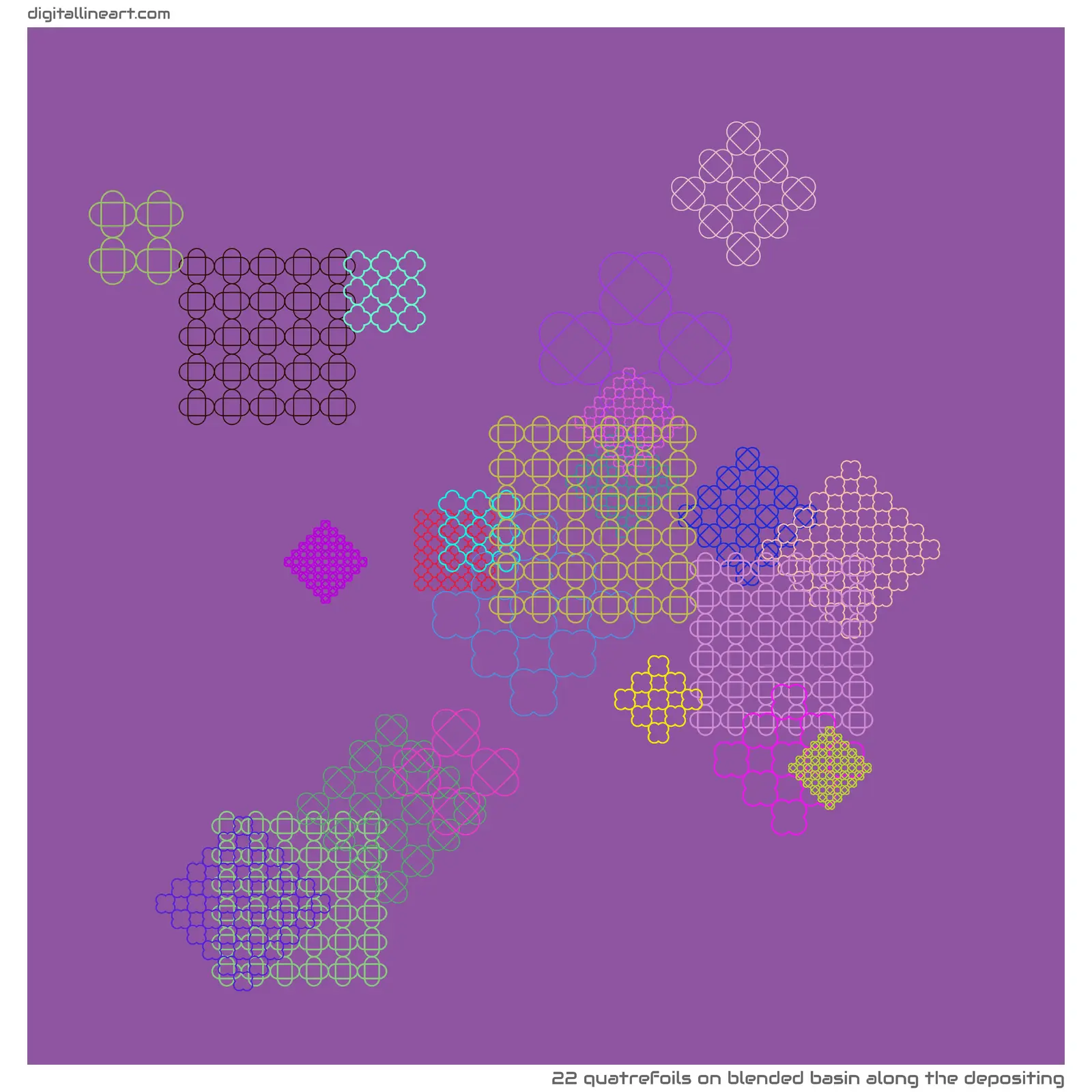 Blended Basin along the Depositing — 22 quatrefoils