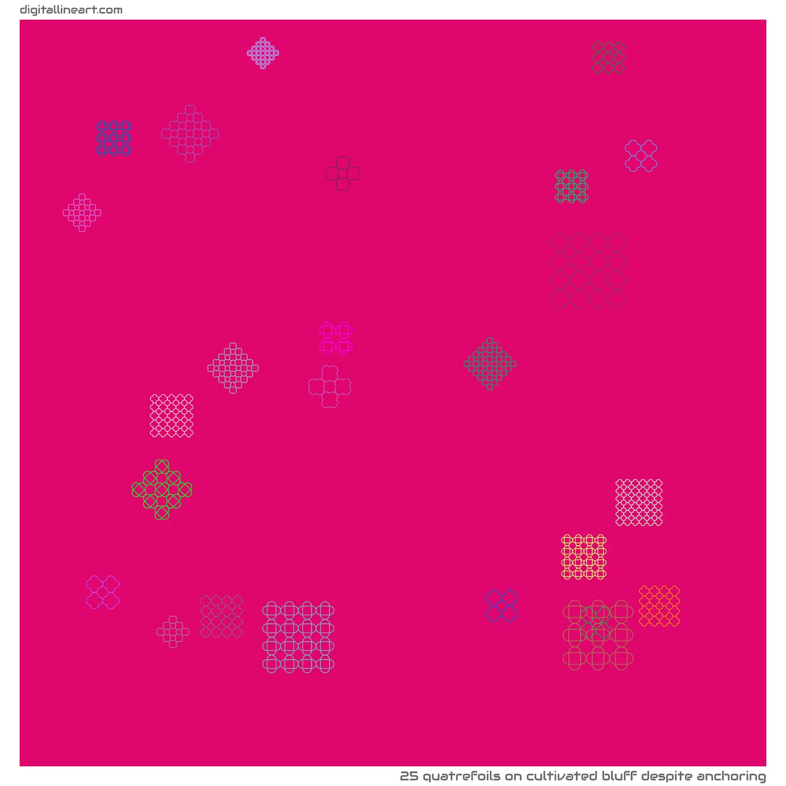 Cultivated Bluff despite Anchoring — 25 quatrefoils