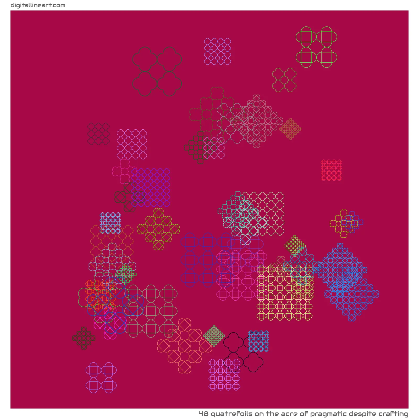 The Acre of Pragmatic despite Crafting — 48 quatrefoils