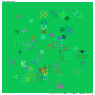 The Shaped Bog unto the Weaving — 75 quatrefoils