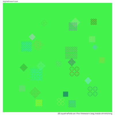 The Timeworn Bog Inside Stretching — 25 quatrefoils