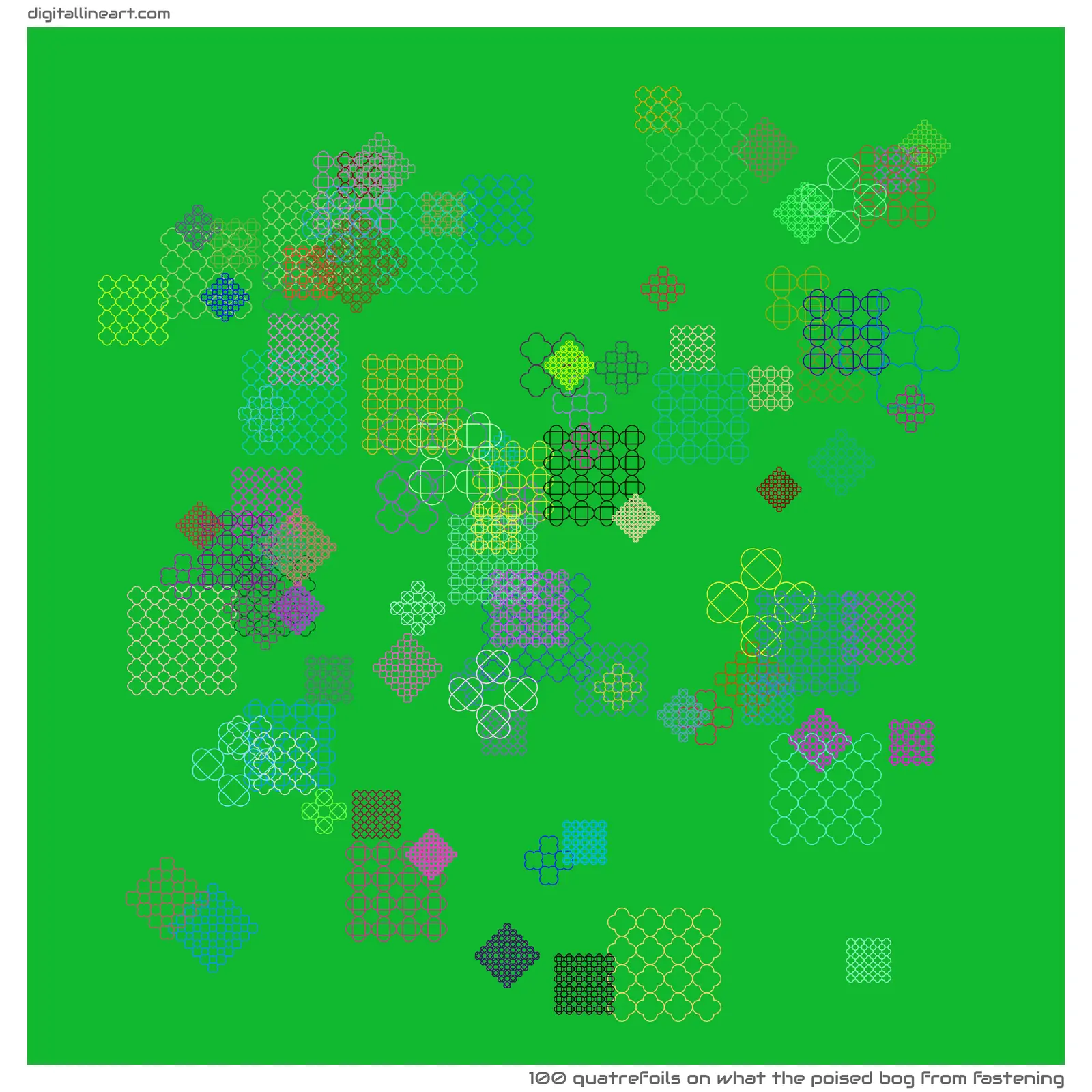 What the Poised Bog from Fastening — 100 quatrefoils