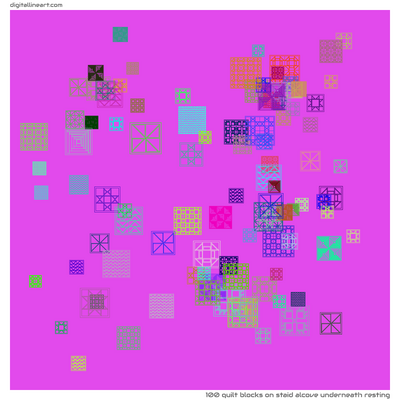 Staid Alcove underneath Resting — 100 quilt blocks