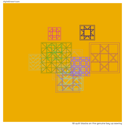 The Genuine Bay up Sowing — 10 quilt blocks