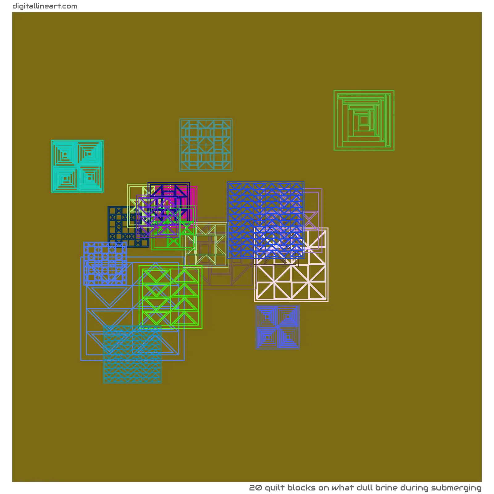 What Dull Brine During Submerging — 20 quilt blocks