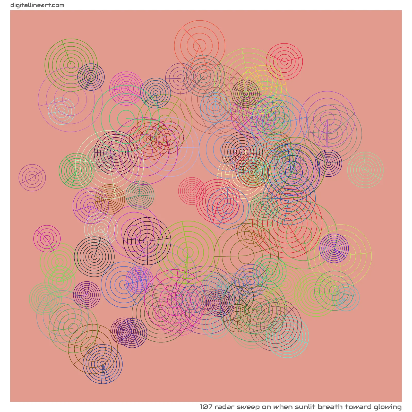 When Sunlit Breath toward Glowing — Radar Sweep, 107 elements