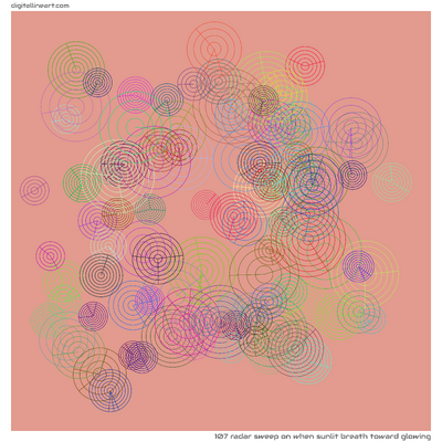 When Sunlit Breath toward Glowing — Radar Sweep, 107 elements