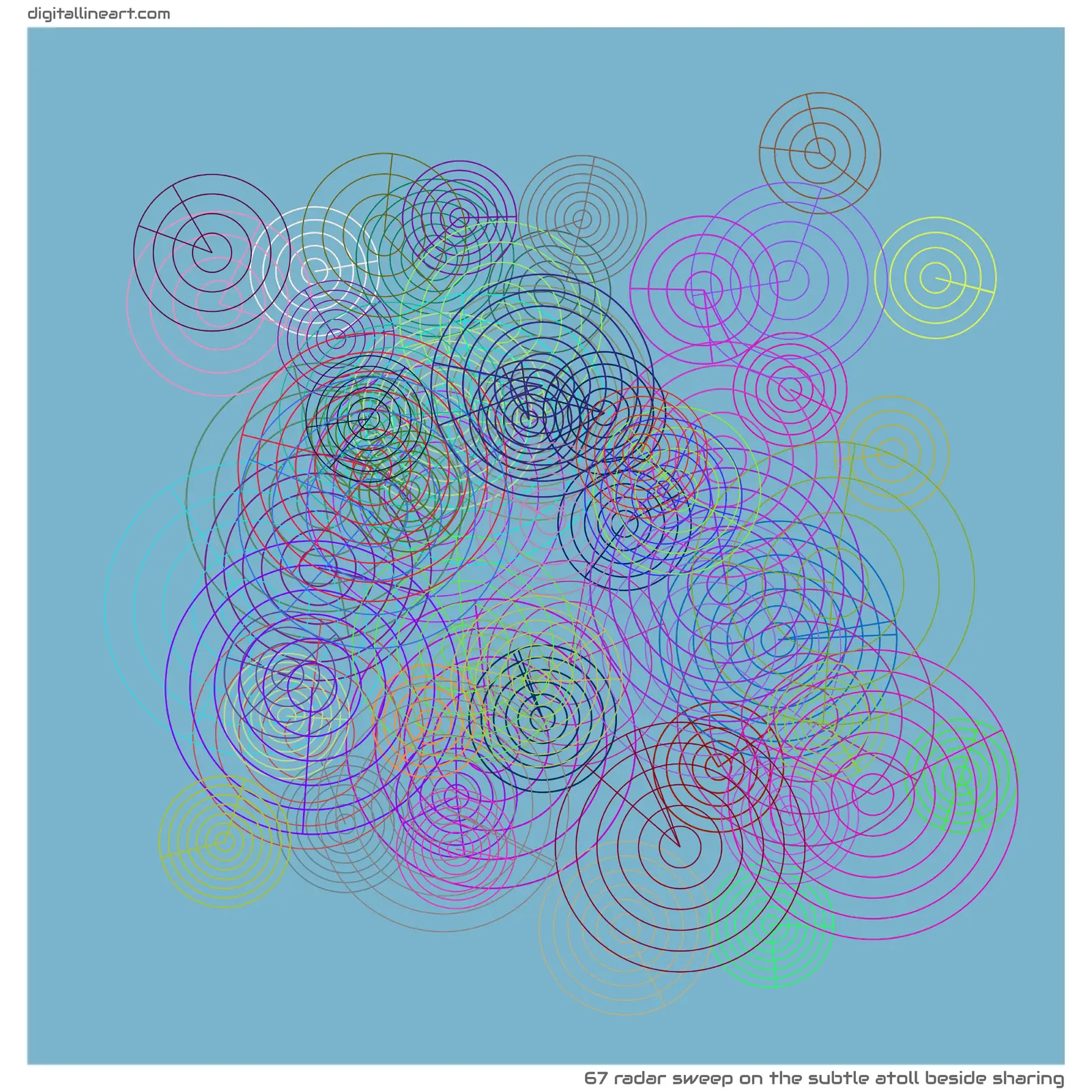 The Subtle Atoll beside Sharing — Radar Sweep, 67 elements