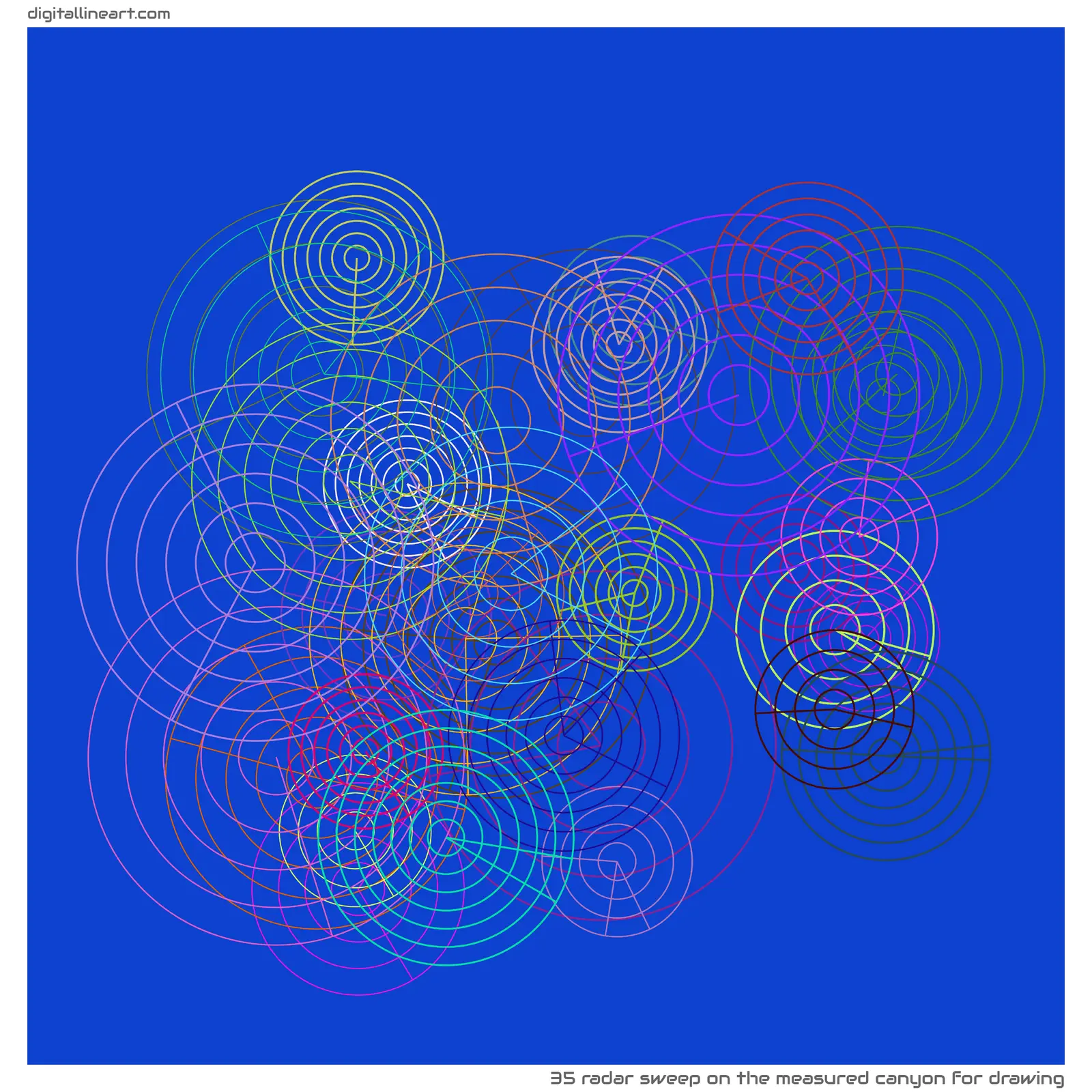 The Measured Canyon for Drawing — Radar Sweep, 35 elements