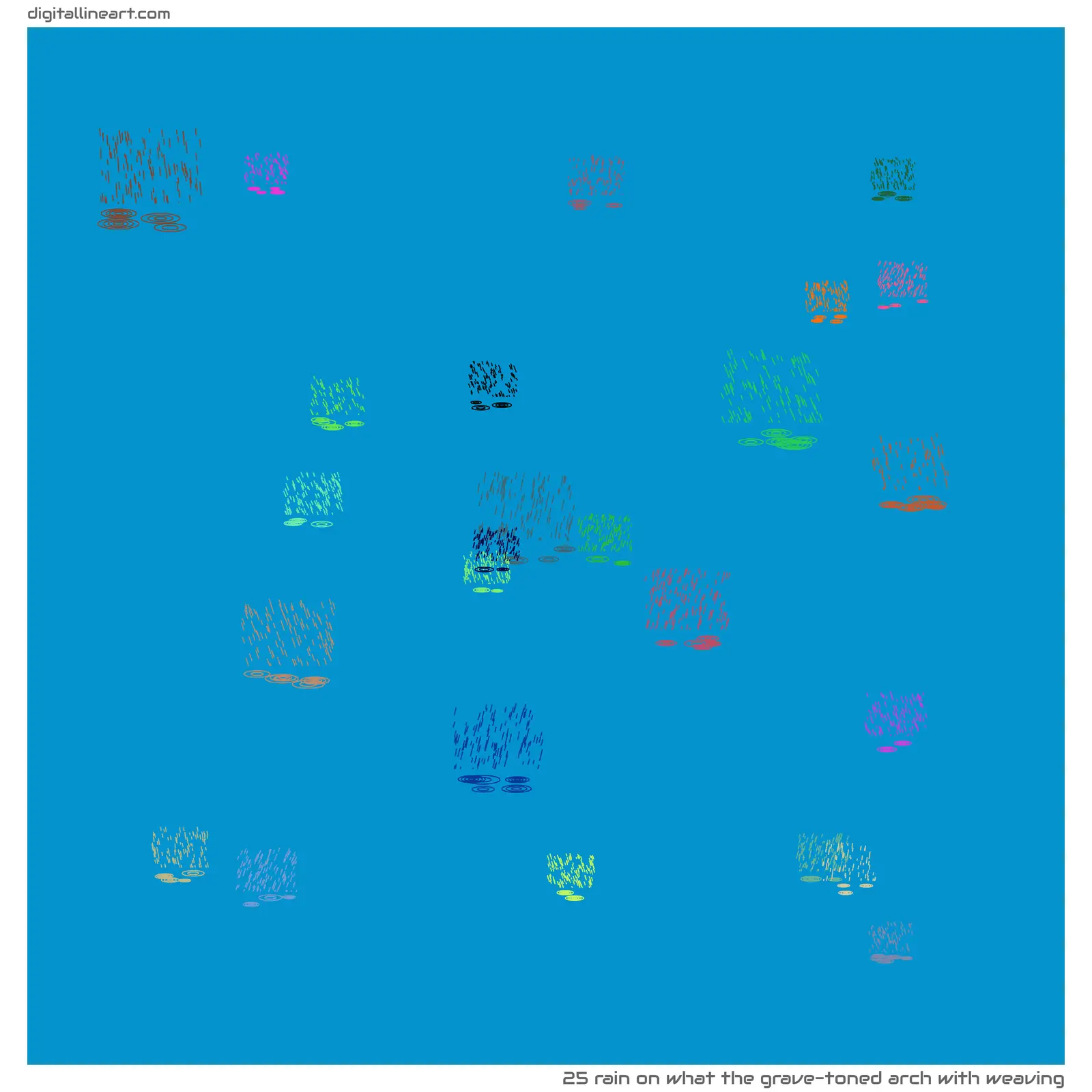 What the Grave-toned Arch with Weaving — Rain, 25 elements