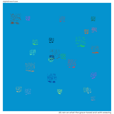 What the Grave-toned Arch with Weaving — Rain, 25 elements