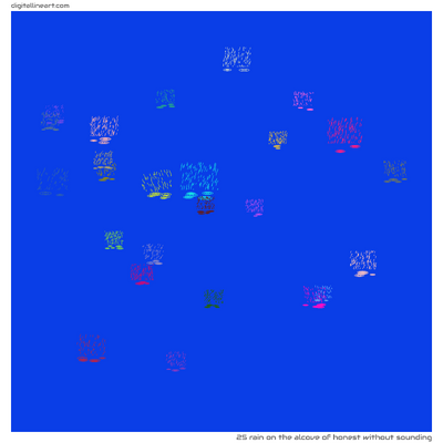 The Alcove of Honest without Sounding — Rain, 25 elements