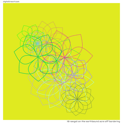 The Earthbound Acre off Bordering — Rangoli, 10 elements
