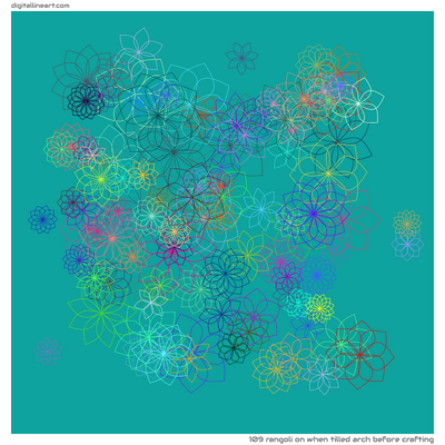 When Tilled Arch before Crafting — Rangoli, 109 elements