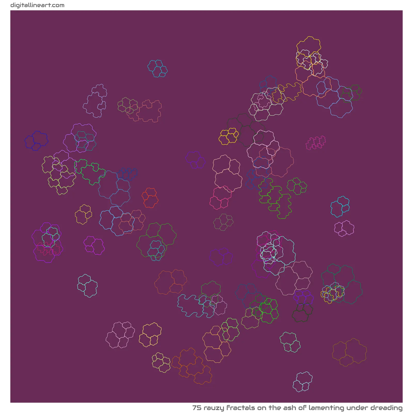 The Ash of Lamenting under Dreading — 75 rauzy fractals