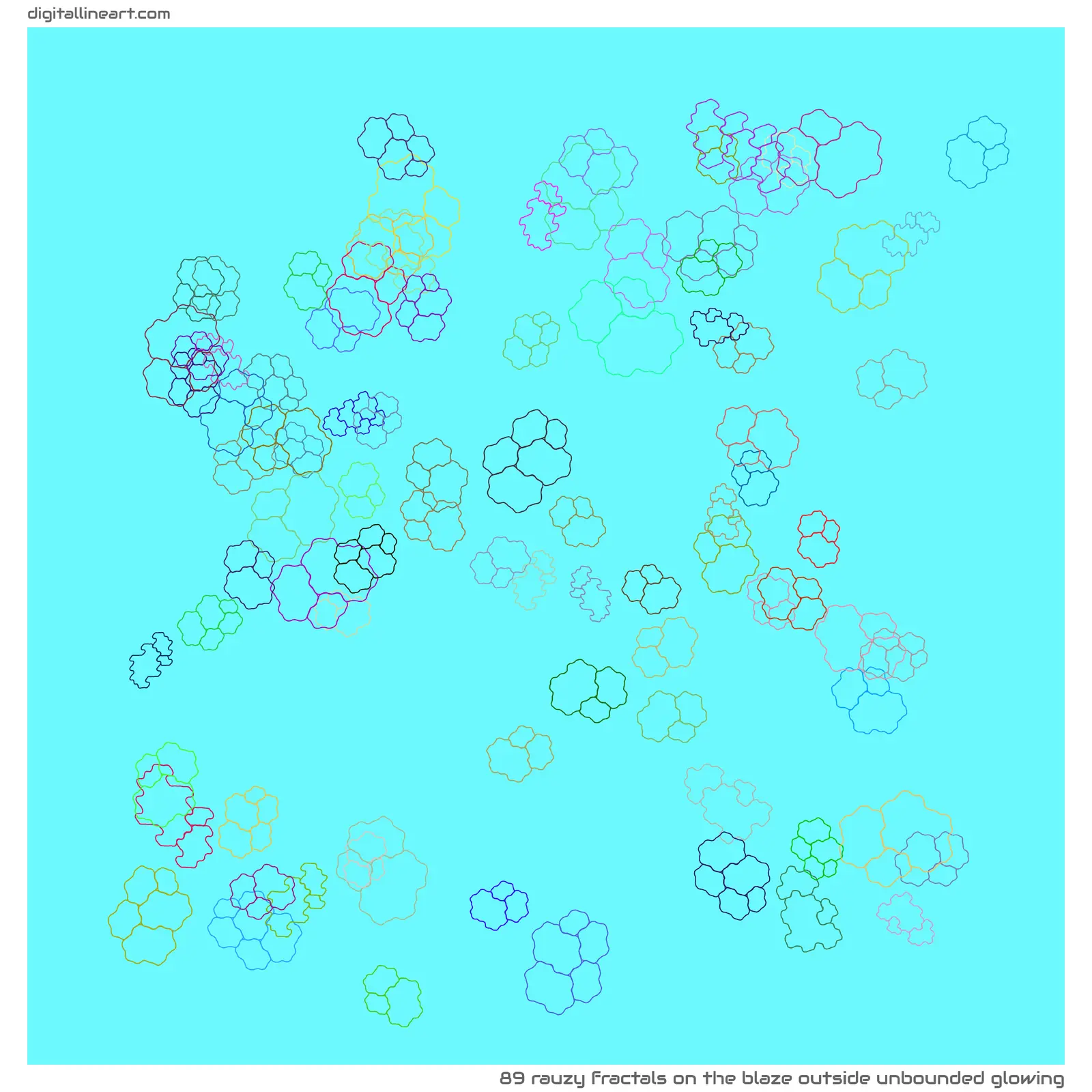 The Blaze outside Unbounded Glowing — 89 rauzy fractals