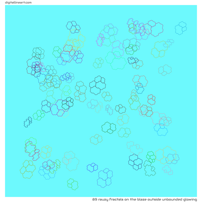 The Blaze outside Unbounded Glowing — 89 rauzy fractals