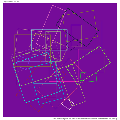 26 Rectangles in What the Border behind Fathomed Dividing