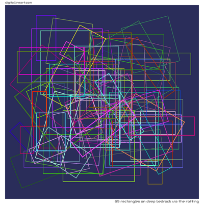 89 Rectangles in Deep Bedrock via the Rotting
