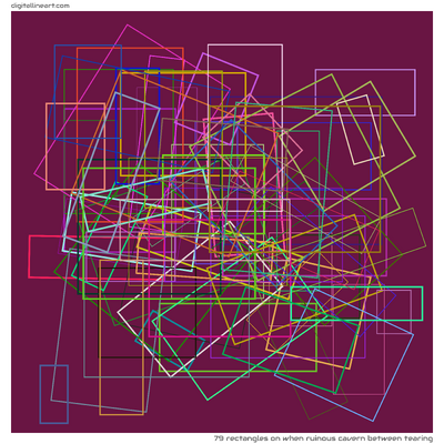 79 Rectangles in When Ruinous Cavern between Tearing