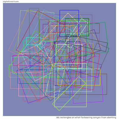 86 Rectangles in What Forbearing Canyon from Abetting