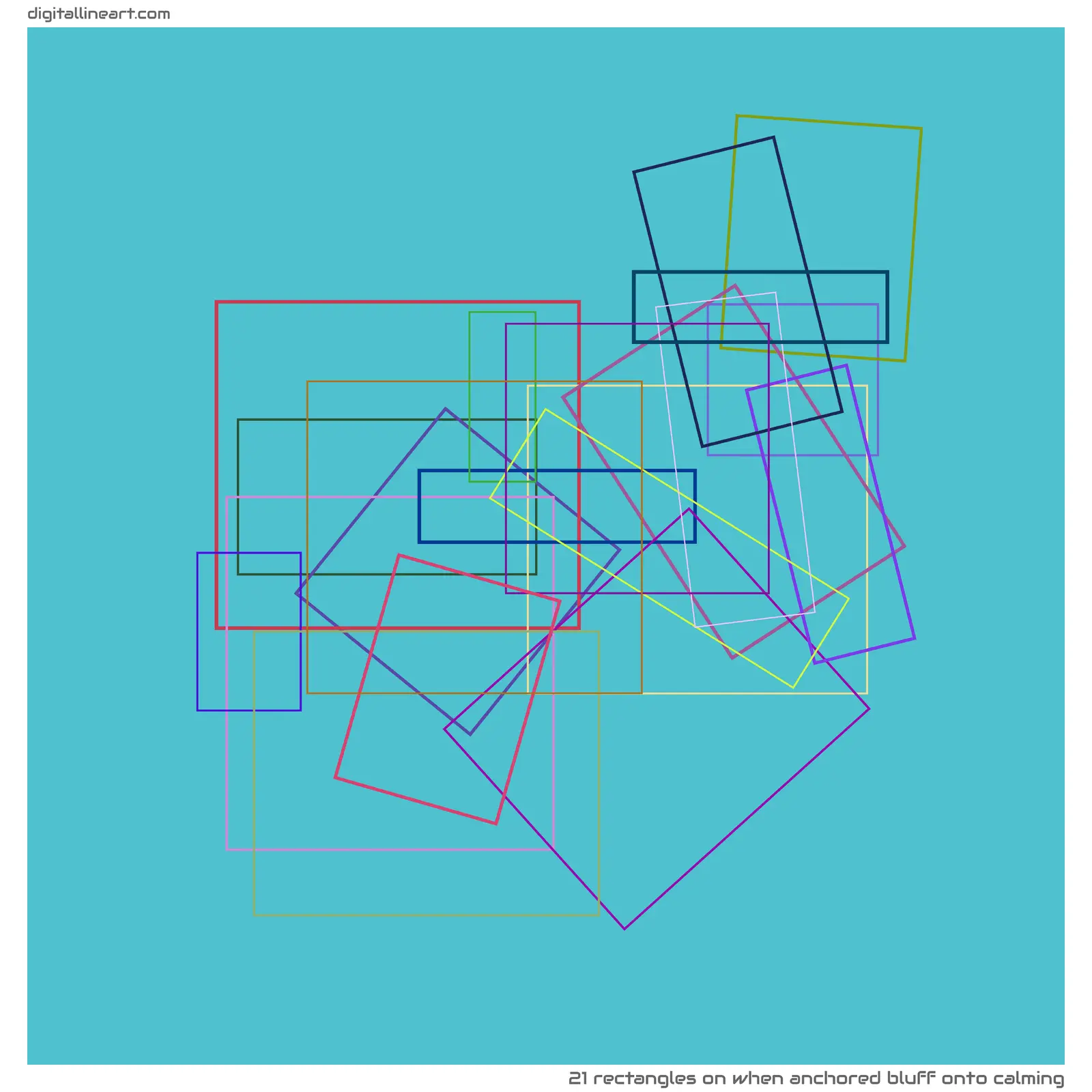When Anchored Bluff onto Calming — 21 rectangles