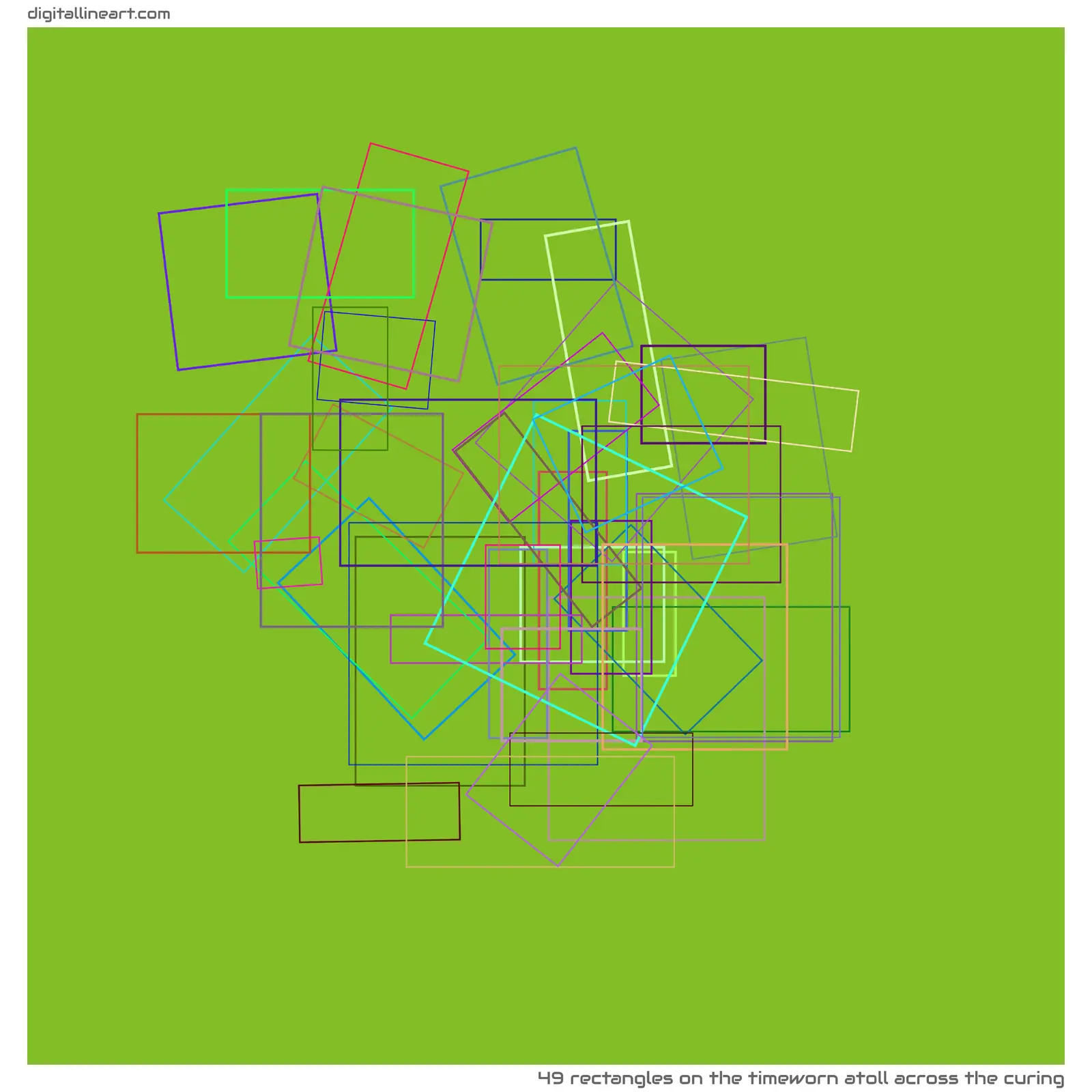 The Timeworn Atoll across the Curing — 49 rectangles