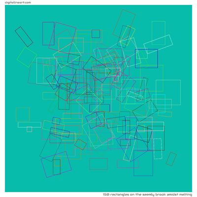 The Seemly Brook amidst Melting — 150 rectangles