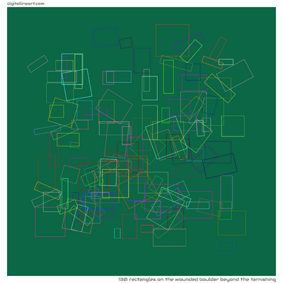The Wounded Boulder beyond the Tarnishing — 130 rectangles