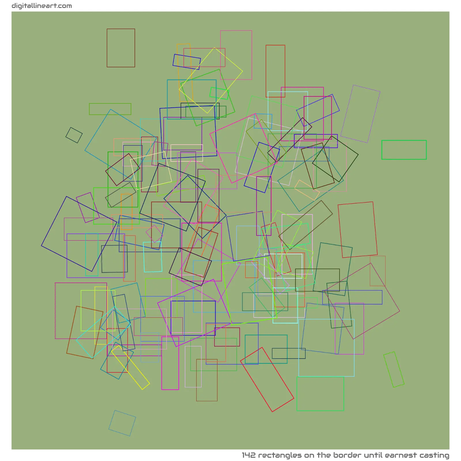 The Border until Earnest Casting — 142 rectangles
