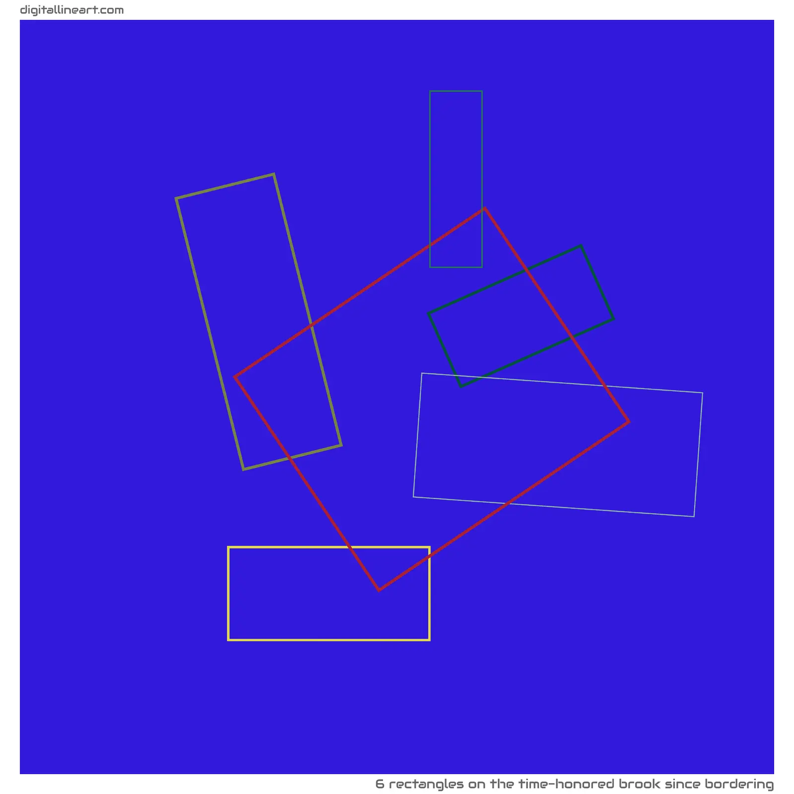 The Time-honored Brook Since Bordering — 6 rectangles