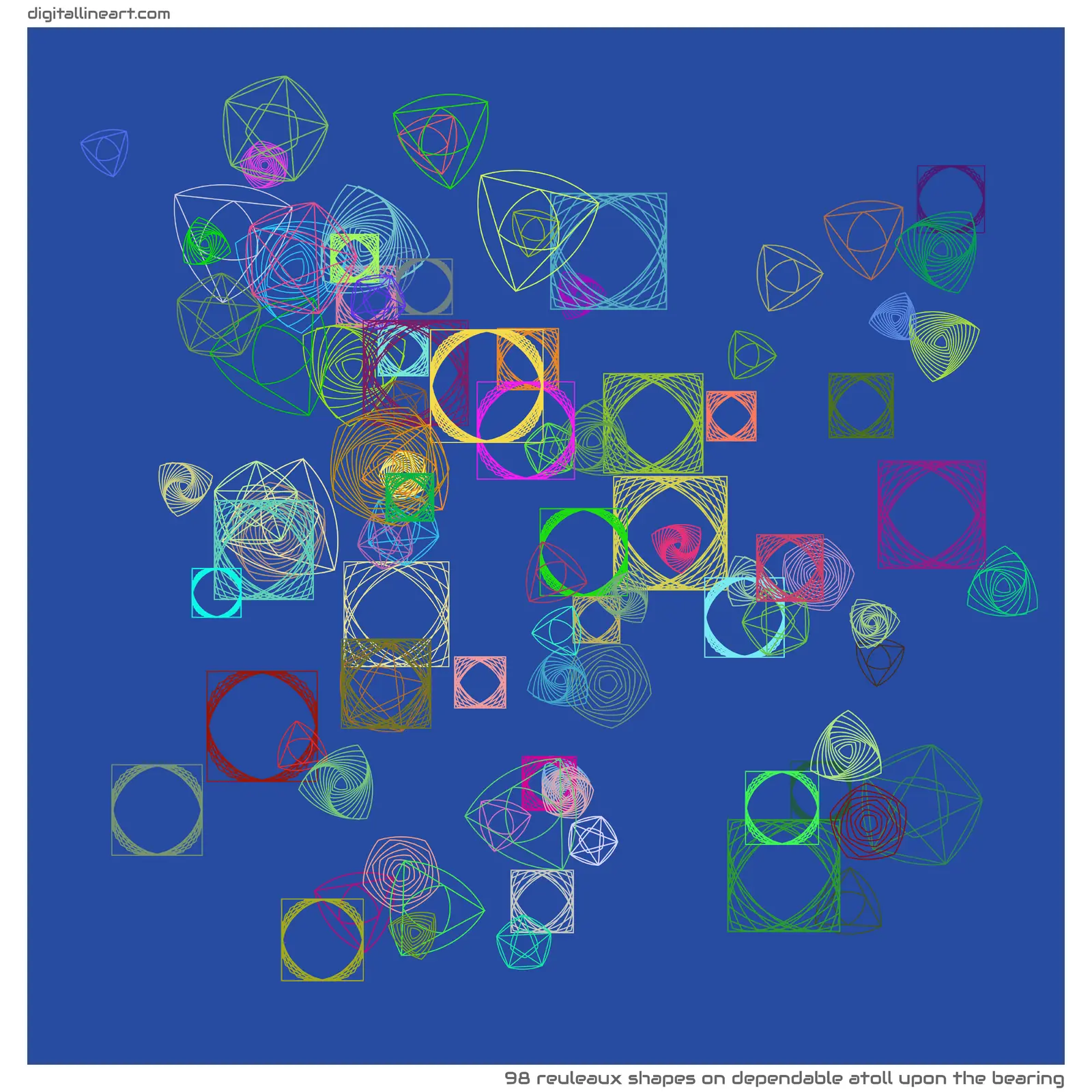 Dependable Atoll upon the Bearing — 98 reuleaux shapes