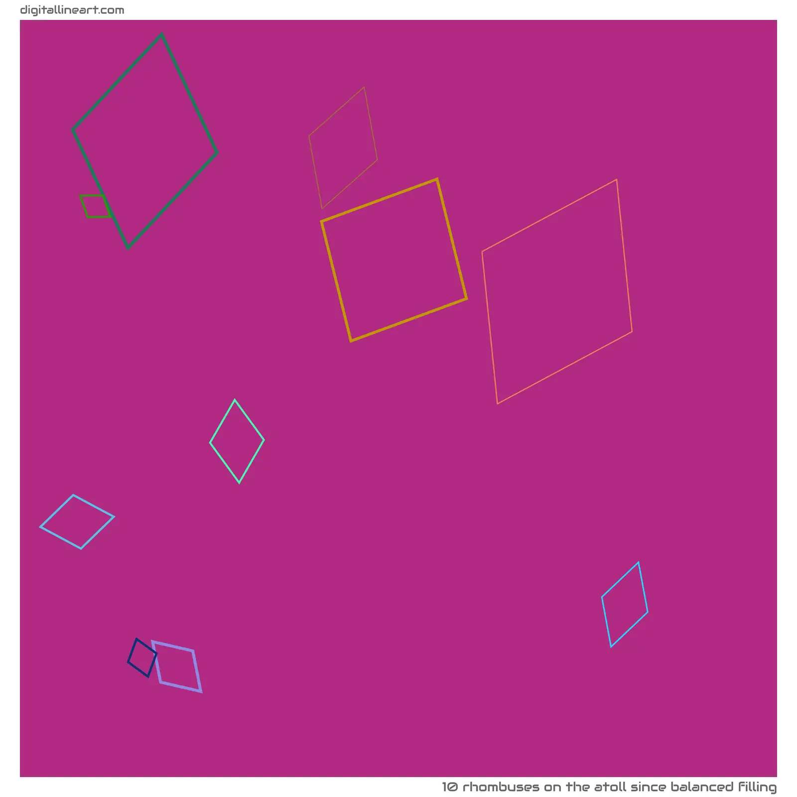 The Atoll Since Balanced Filling — 10 rhombuses