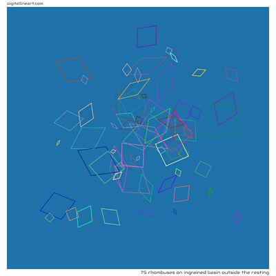 Ingrained Basin outside the Resting — 75 rhombuses