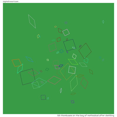 The Bay of Methodical after Distilling — 53 rhombuses