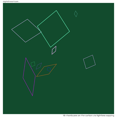 The Carbon via Lightless Sapping — 10 rhombuses