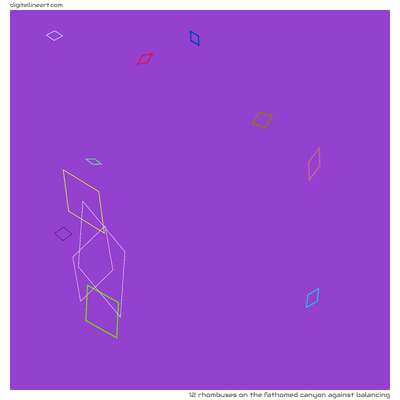 The Fathomed Canyon Against Balancing — 12 rhombuses